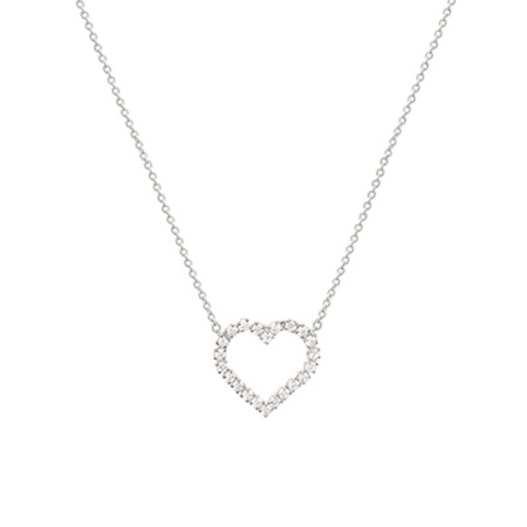 CZ Open Heart Necklace - Picture 2 of 2